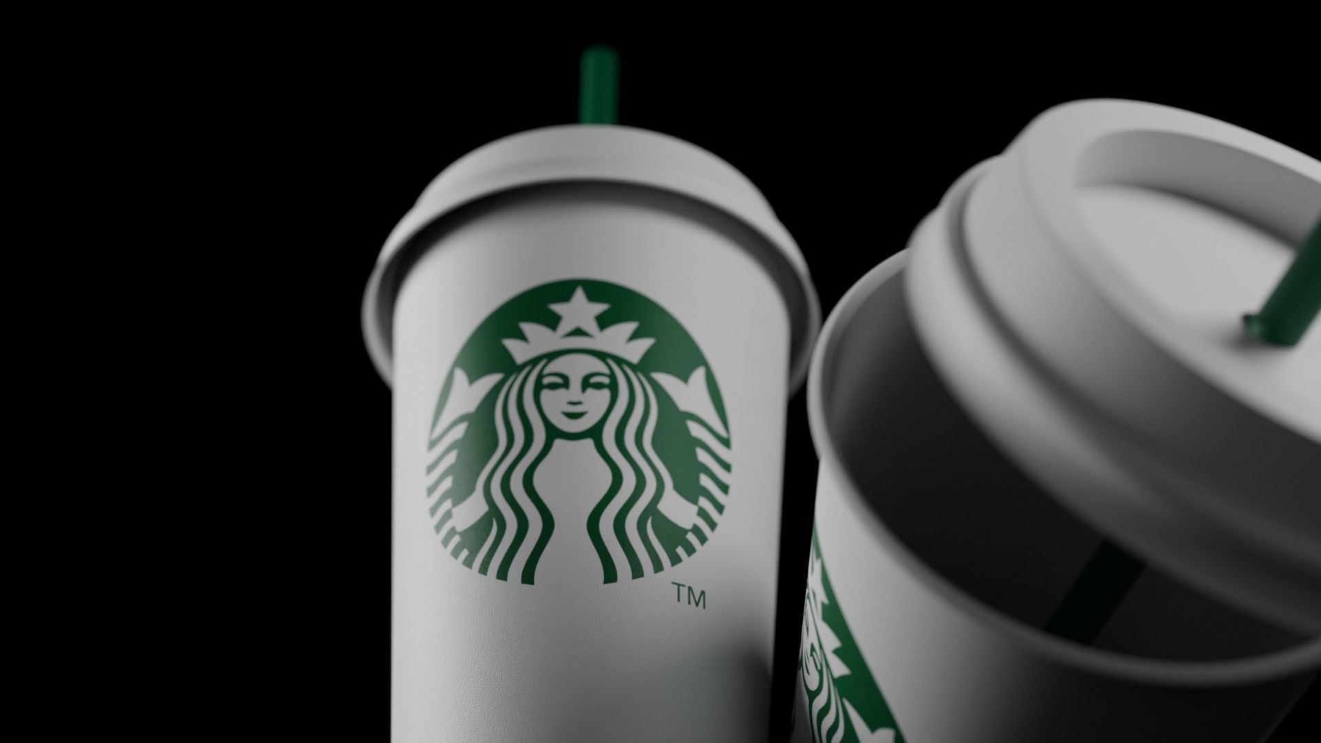 Starbucks Coffee Cup 3D model_6