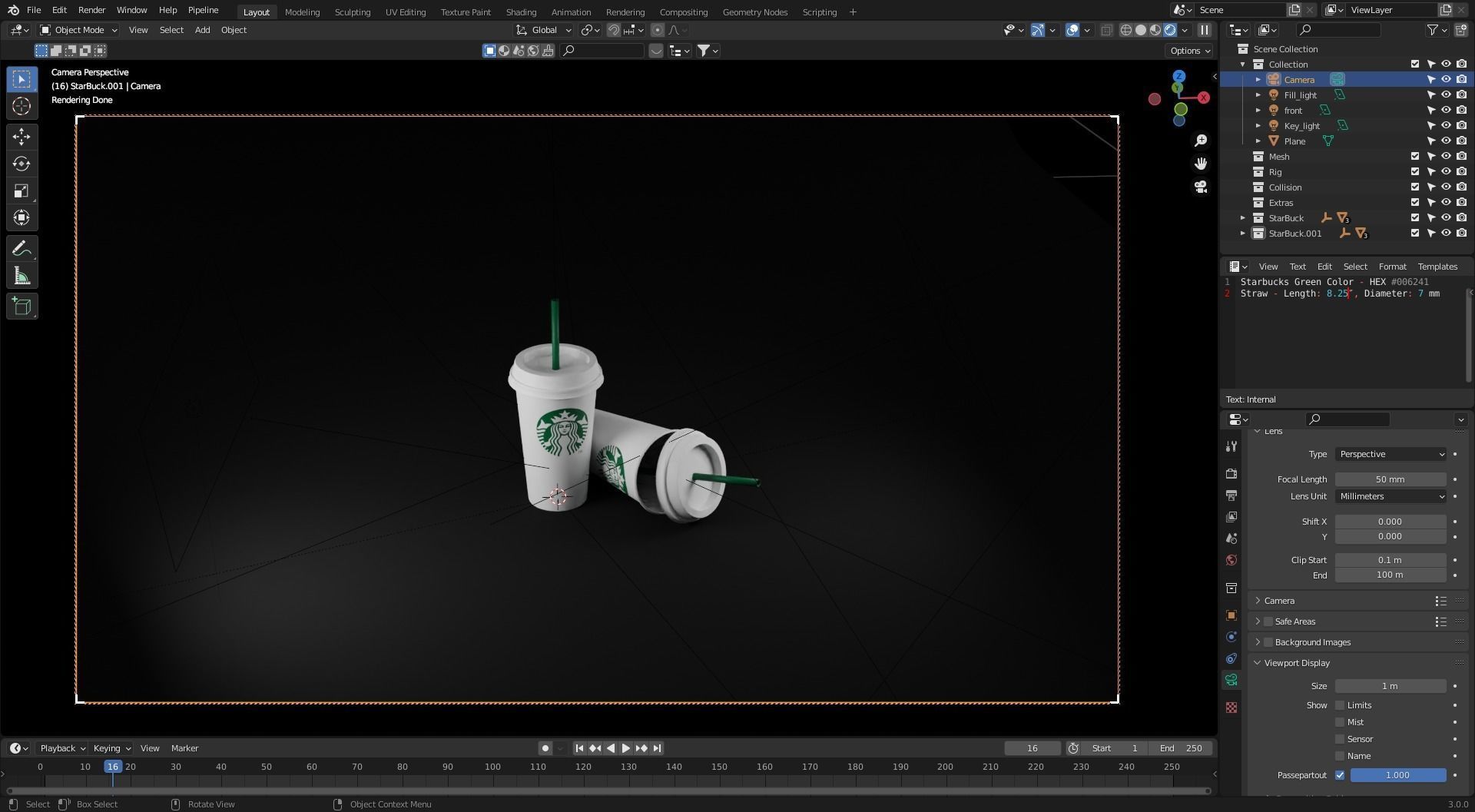 Starbucks Coffee Cup 3D model_4