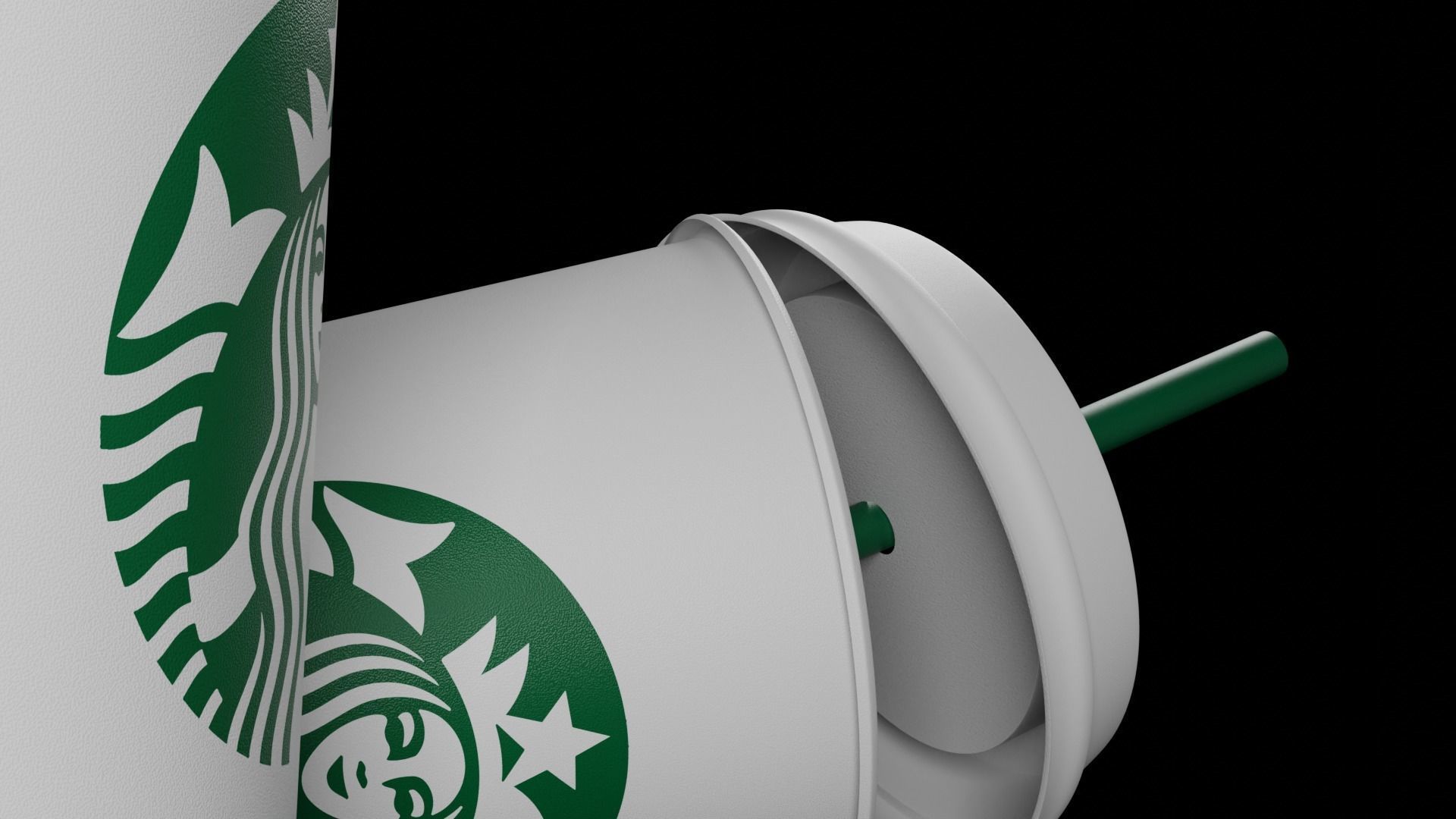 Starbucks Coffee Cup 3D model_7