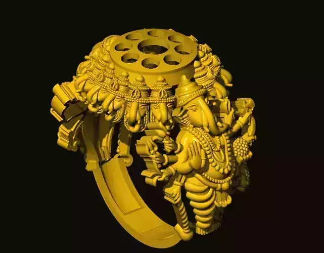 ganesh ganesha ring