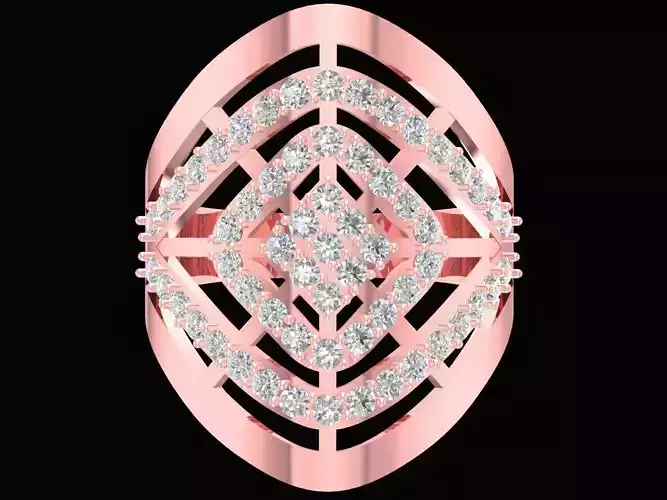 luxury asian diamond lady ring 3203 new design