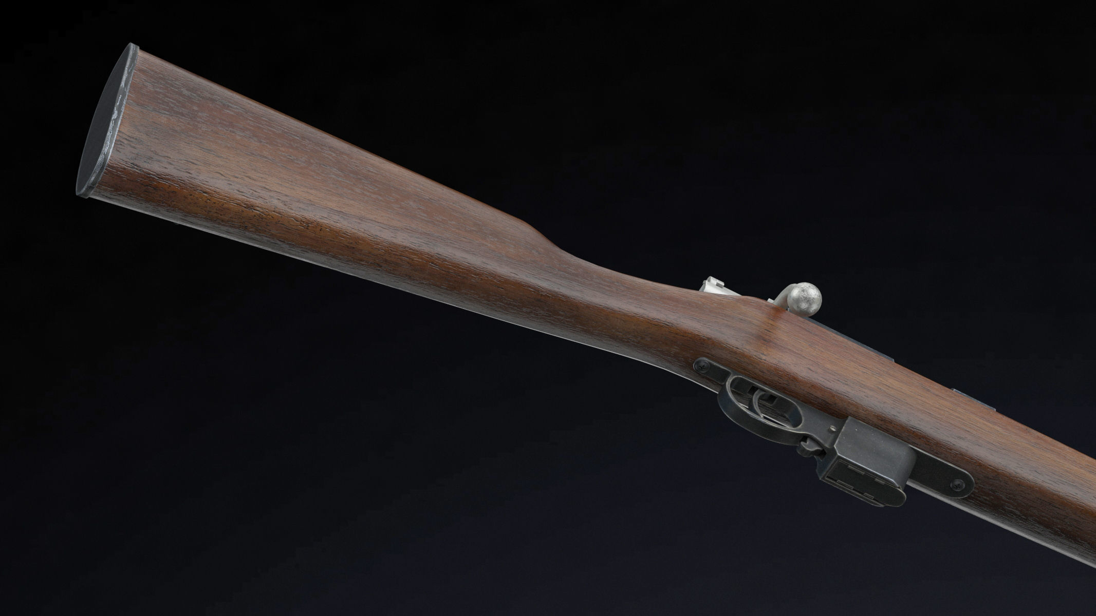 Destroyer carbine Low Poly Low-poly 3D model_6