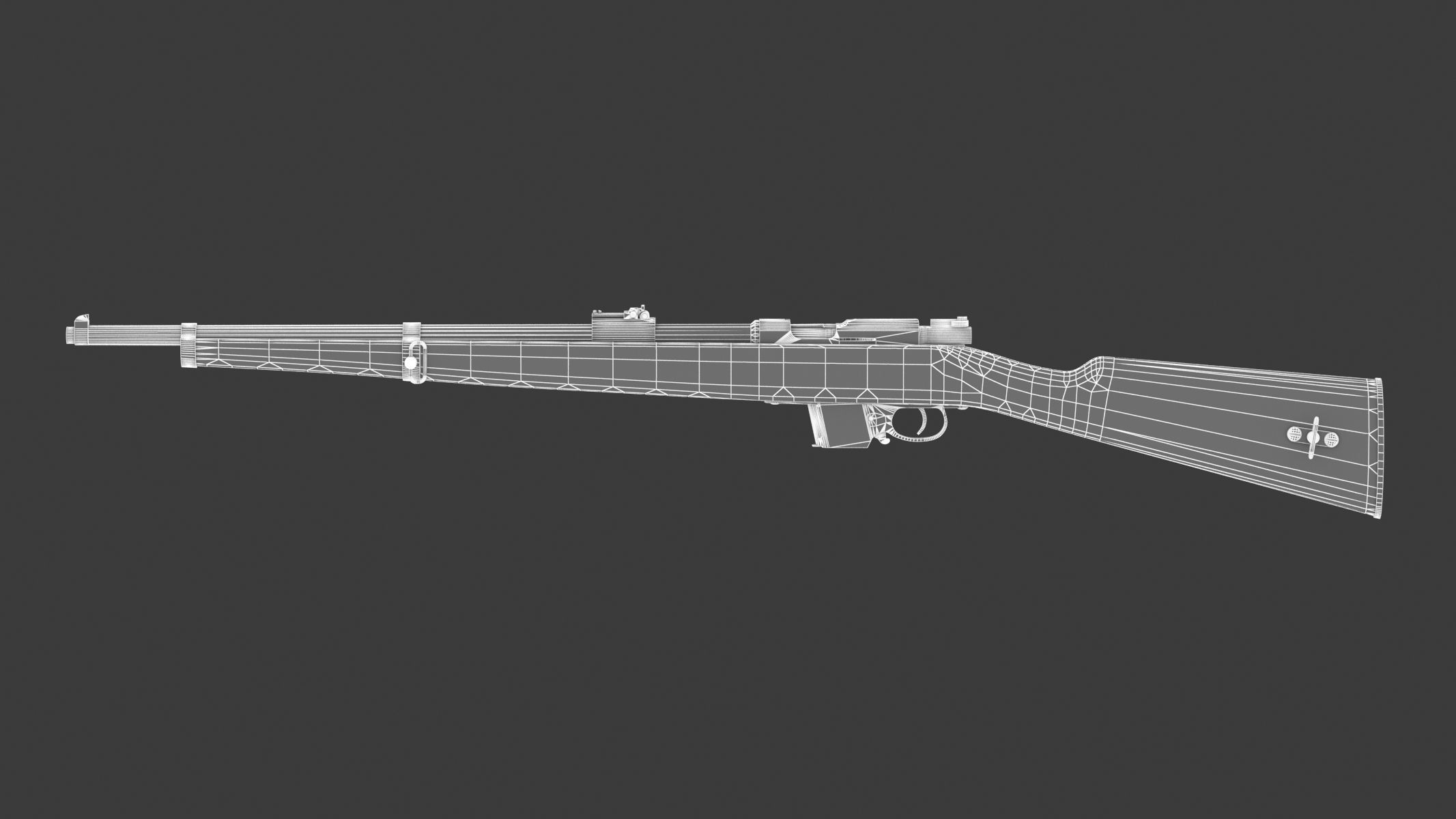 Destroyer carbine Low Poly Low-poly 3D model_12