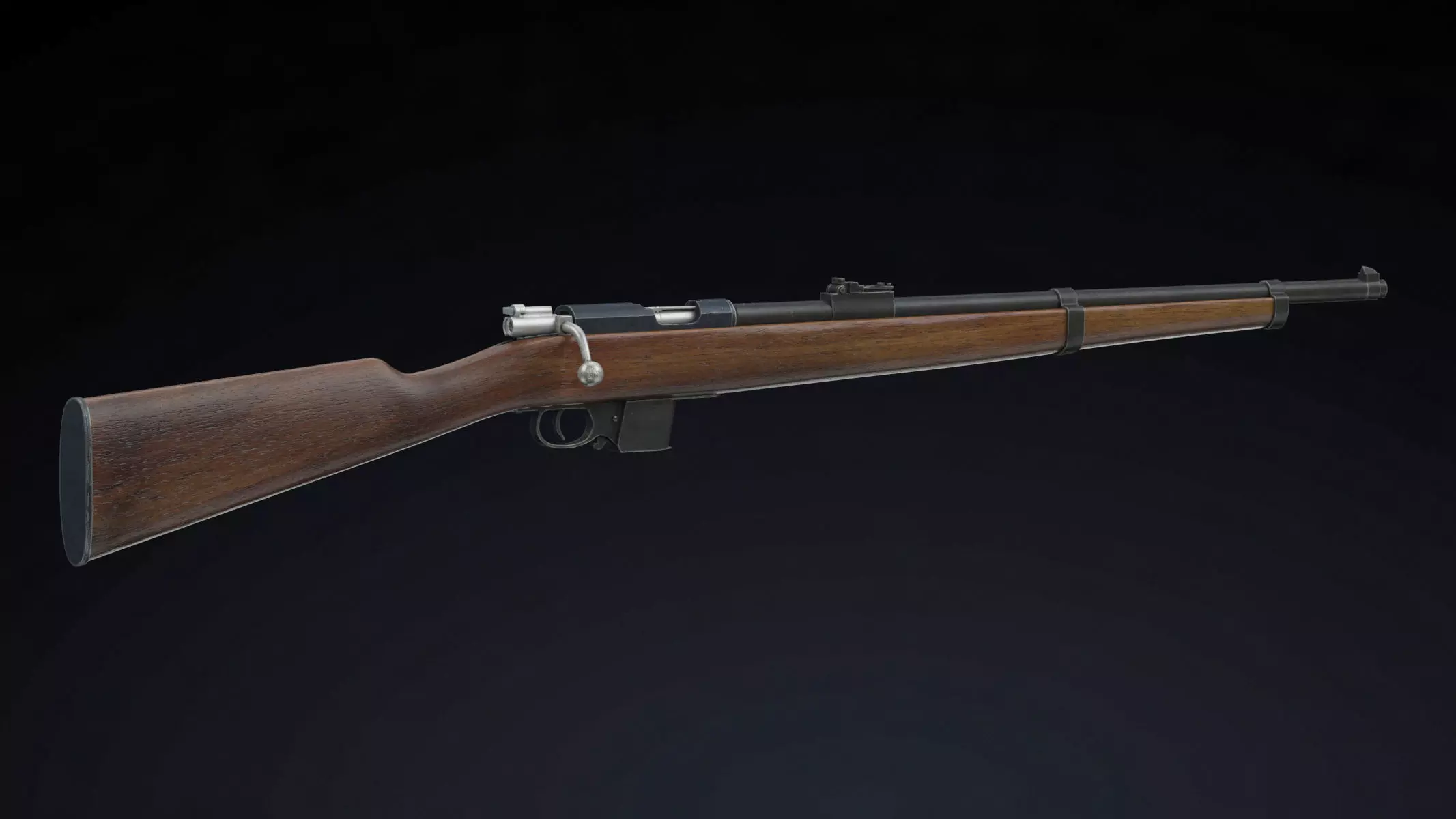 Destroyer carbine Low Poly Low-poly 3D model_0