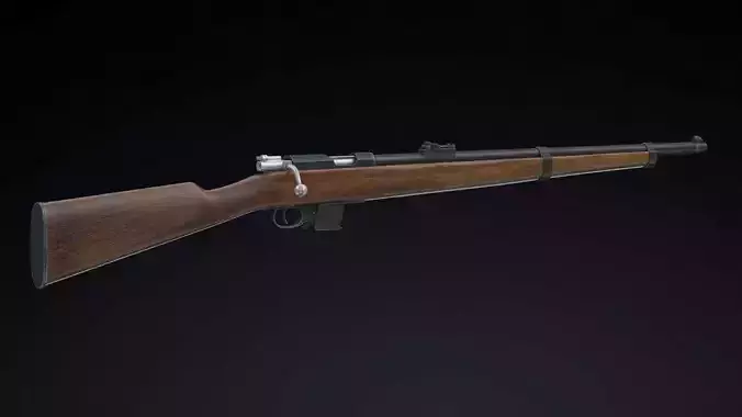 Destroyer carbine Low Poly Low-poly 3D model