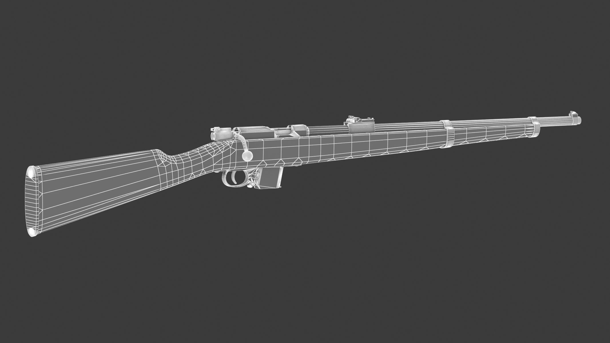 Destroyer carbine Low Poly Low-poly 3D model_10