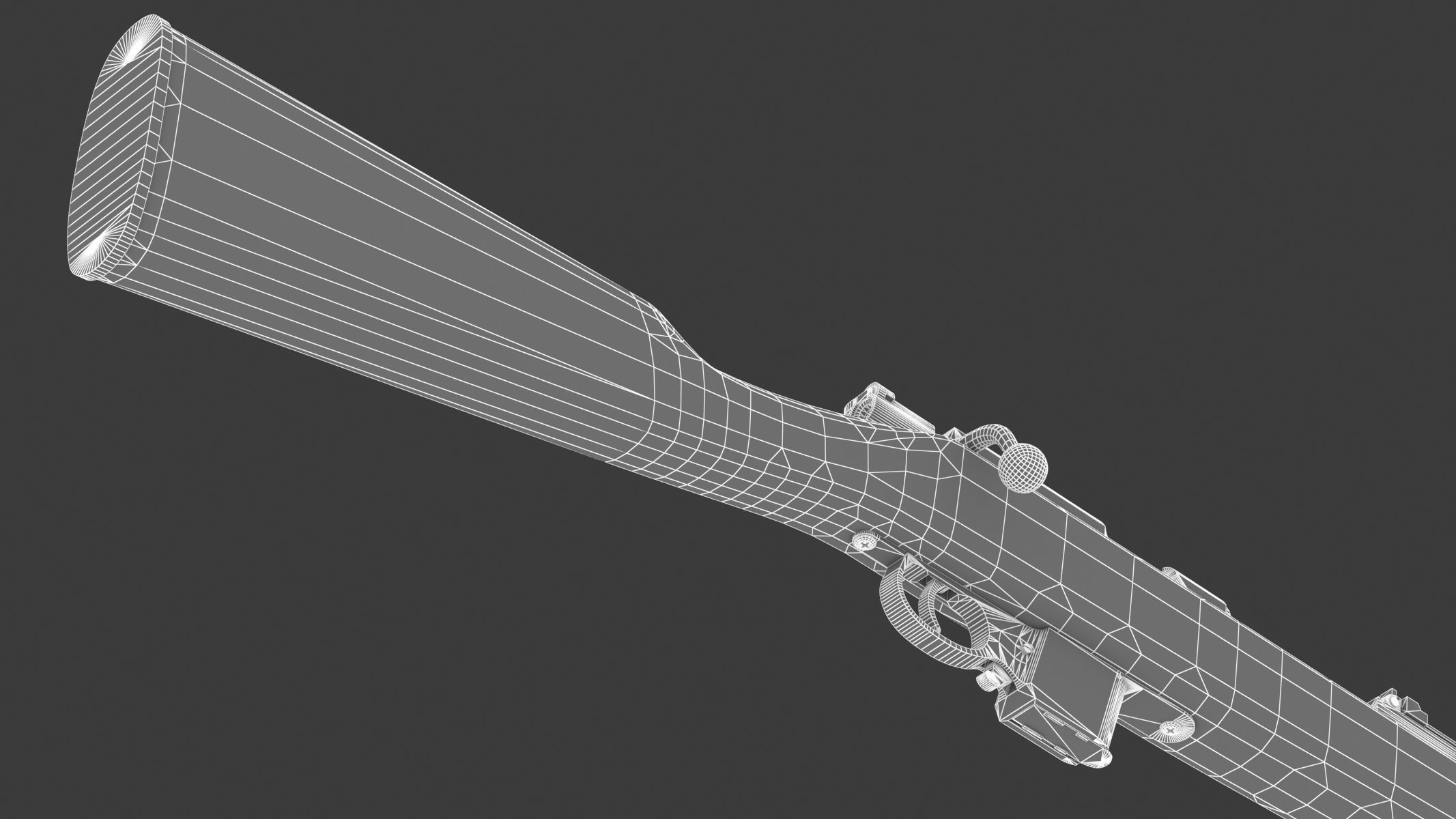 Destroyer carbine Low Poly Low-poly 3D model_16