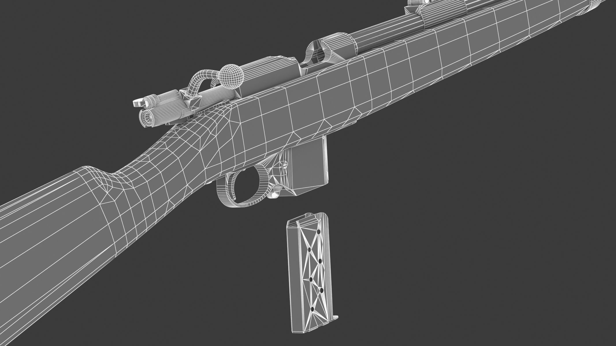 Destroyer carbine Low Poly Low-poly 3D model_19