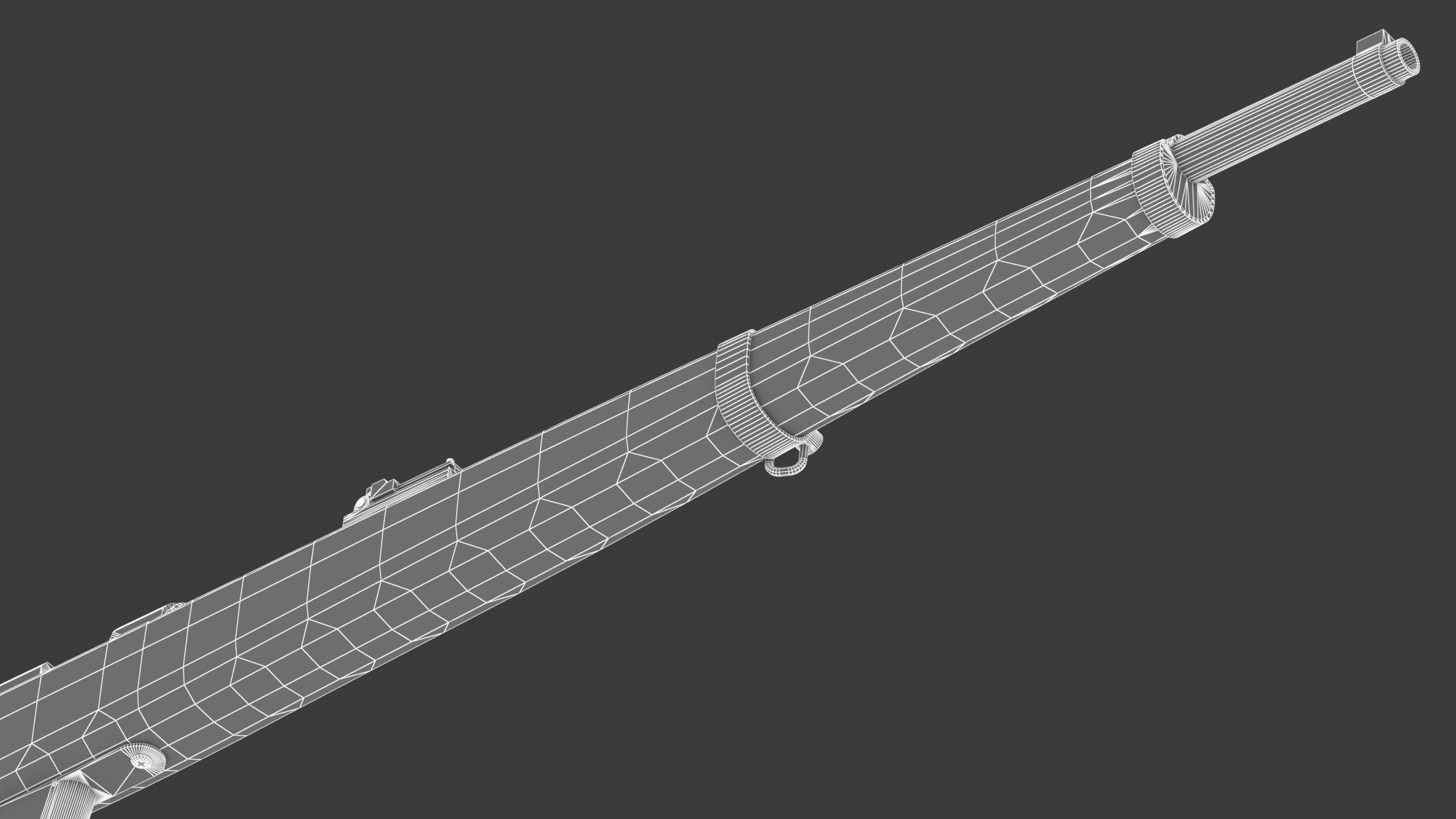 Destroyer carbine Low Poly Low-poly 3D model_17