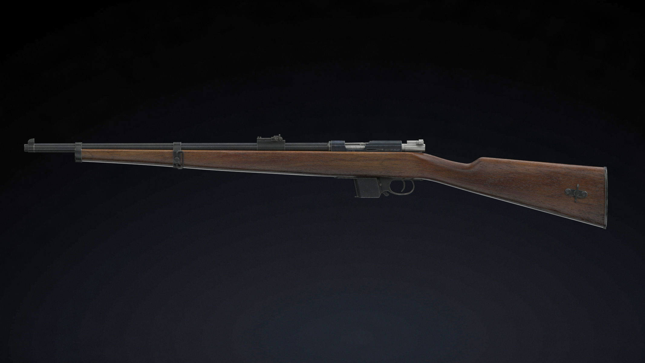 Destroyer carbine Low Poly Low-poly 3D model_2