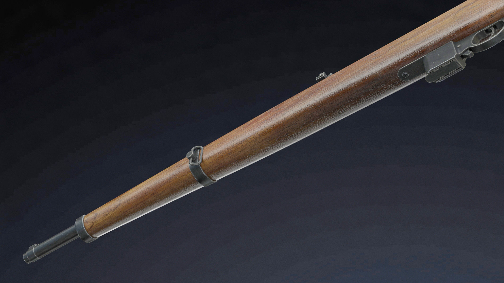 Destroyer carbine Low Poly Low-poly 3D model_5