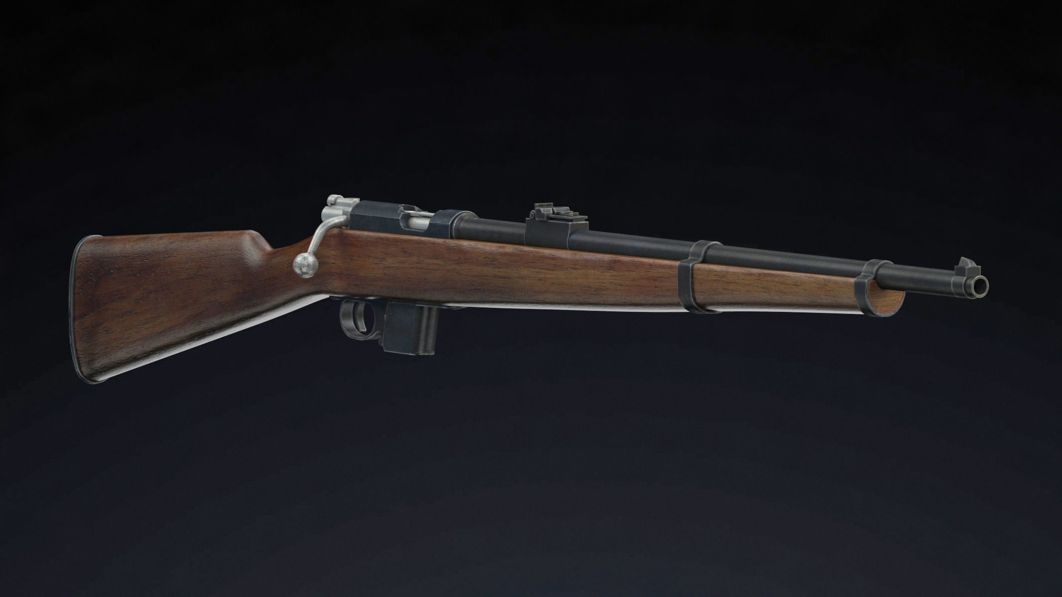 Destroyer carbine Low Poly Low-poly 3D model_4