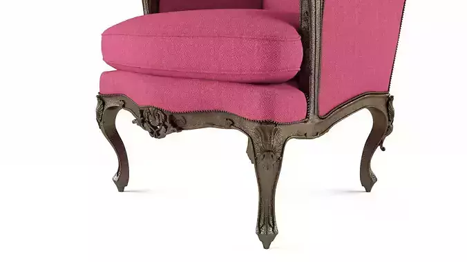 Old Antique Wing Arm Chair