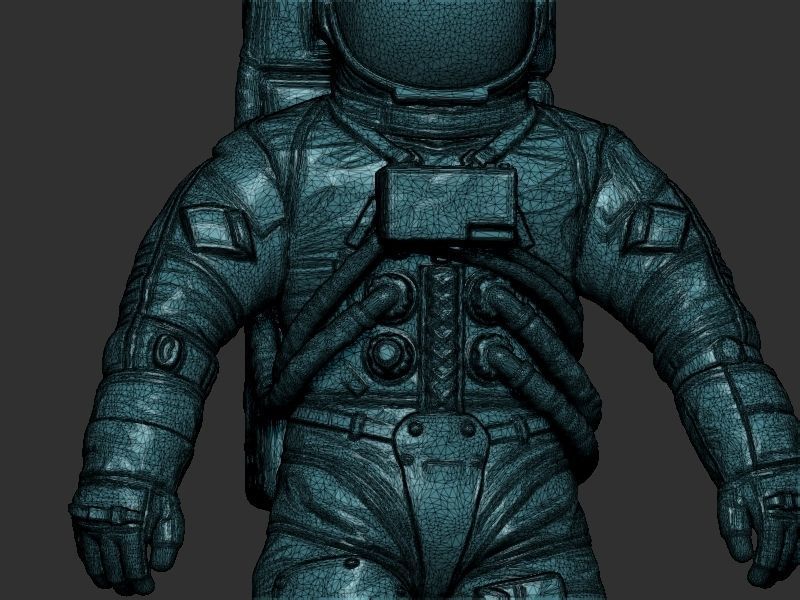 Space suit model 3D print model_18