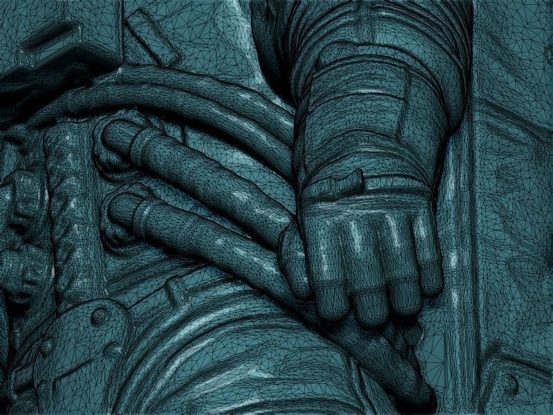 Space suit model 3D print model_23