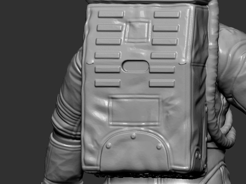 Space suit model 3D print model_16