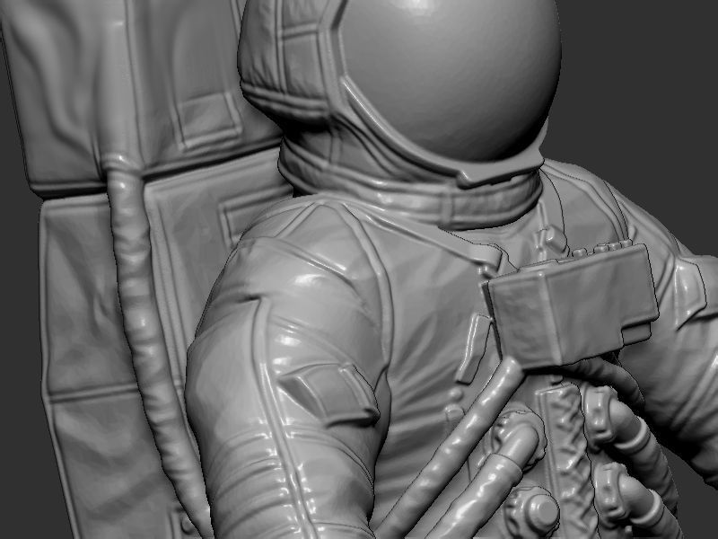 Space suit model 3D print model_15