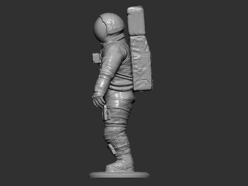 Space suit model 3D print model_1