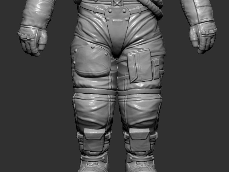 Space suit model 3D print model_5