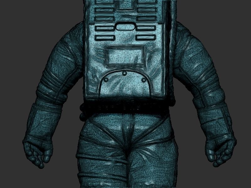 Space suit model 3D print model_22