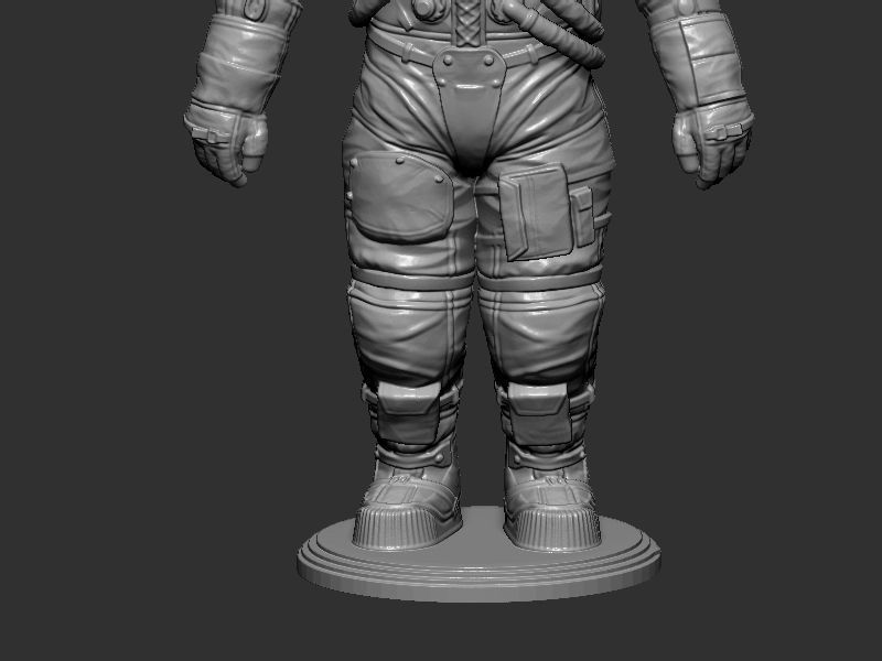 Space suit model 3D print model_6