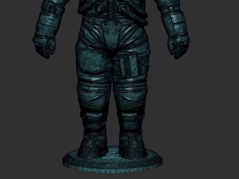 Space suit model 3D print model_19