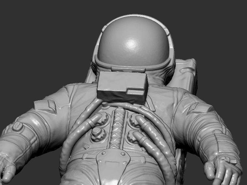 Space suit model 3D print model_13
