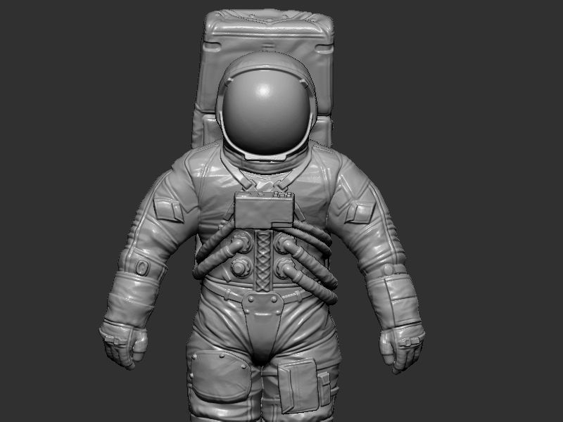 Space suit model 3D print model_14