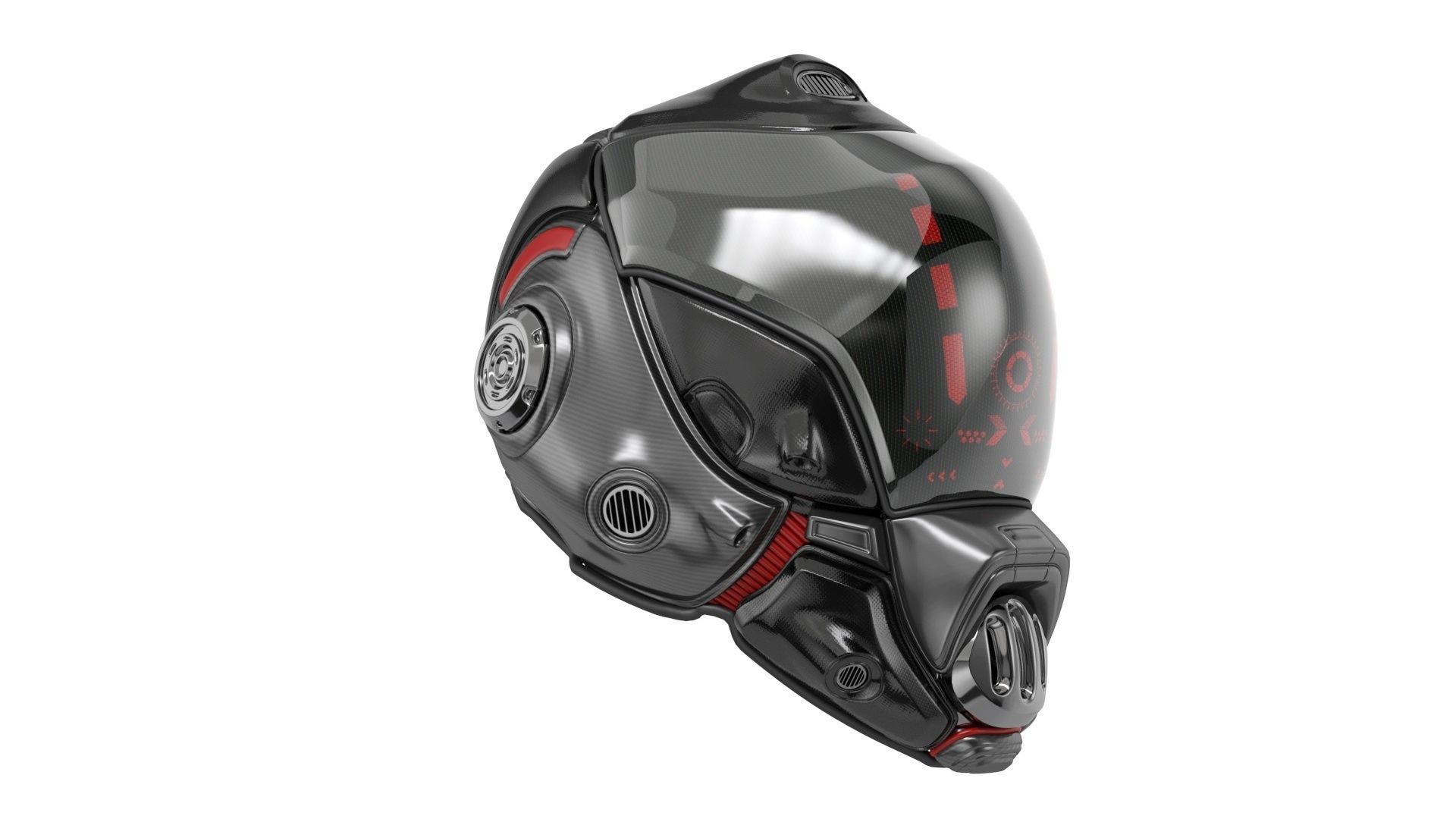 Sci-Fi Helmet 3D model_11