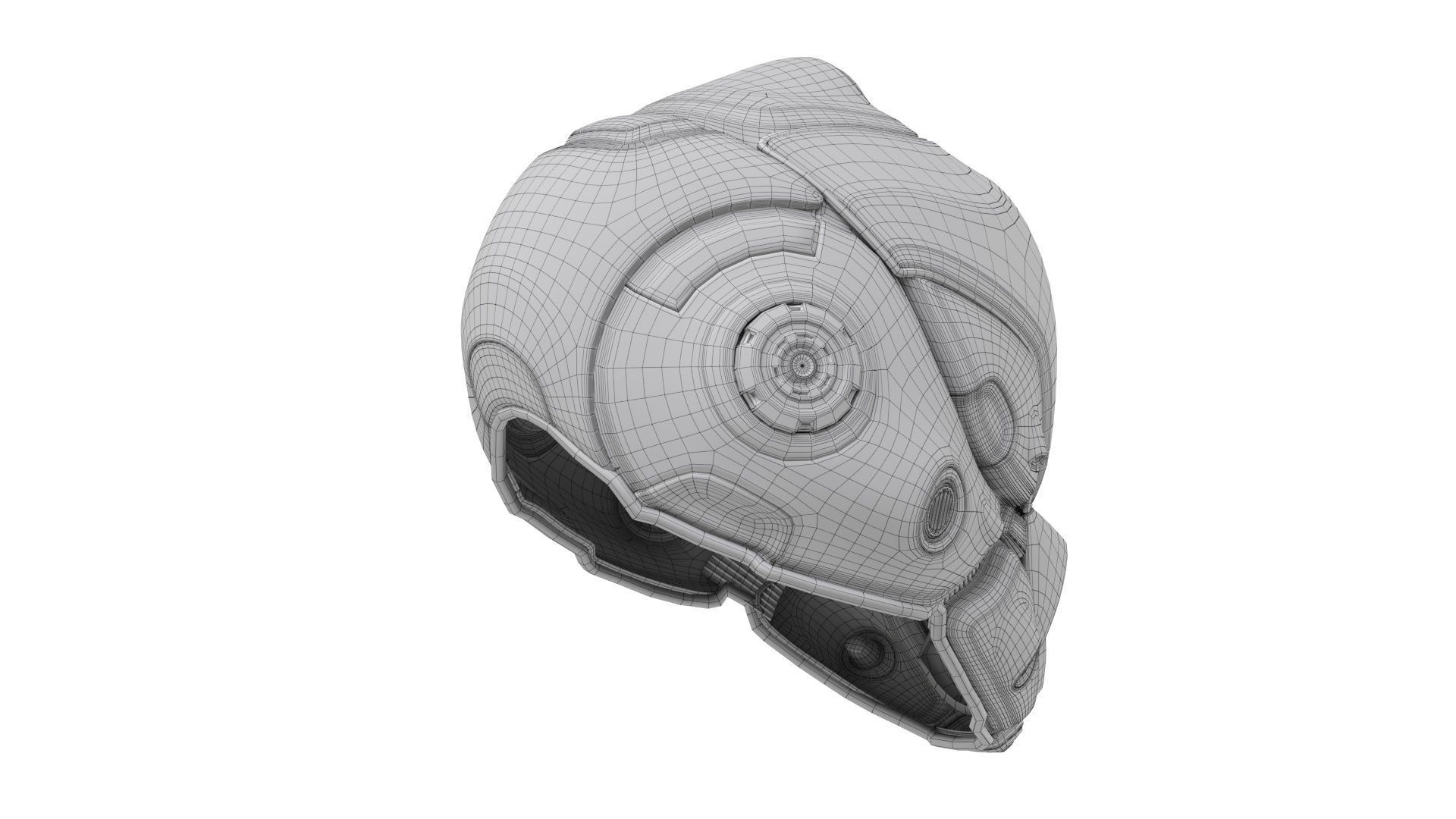 Sci-Fi Helmet 3D model_21