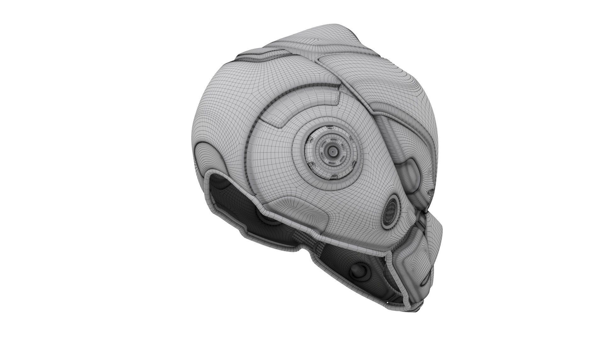 Sci-Fi Helmet 3D model_25
