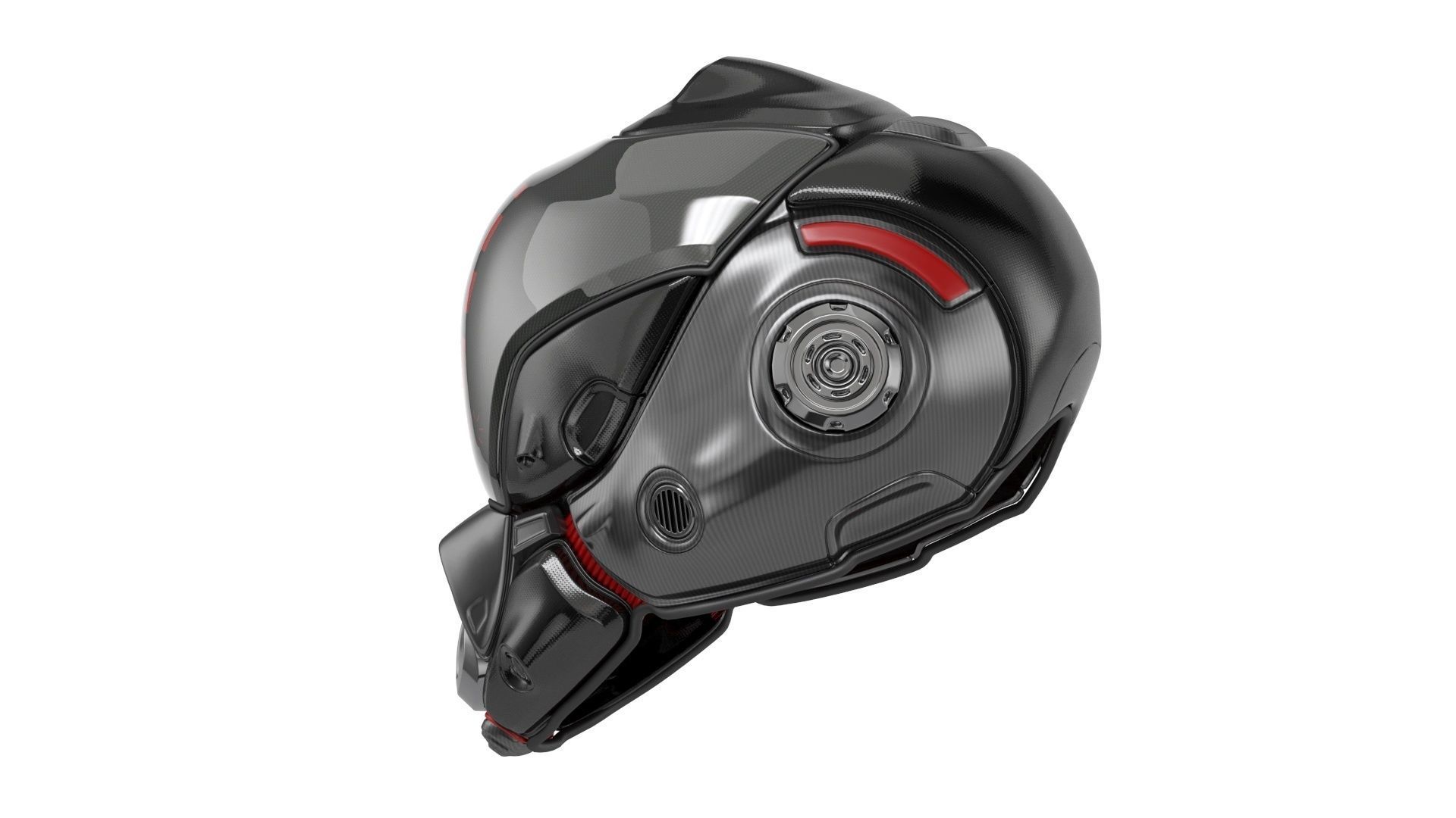 Sci-Fi Helmet 3D model_8