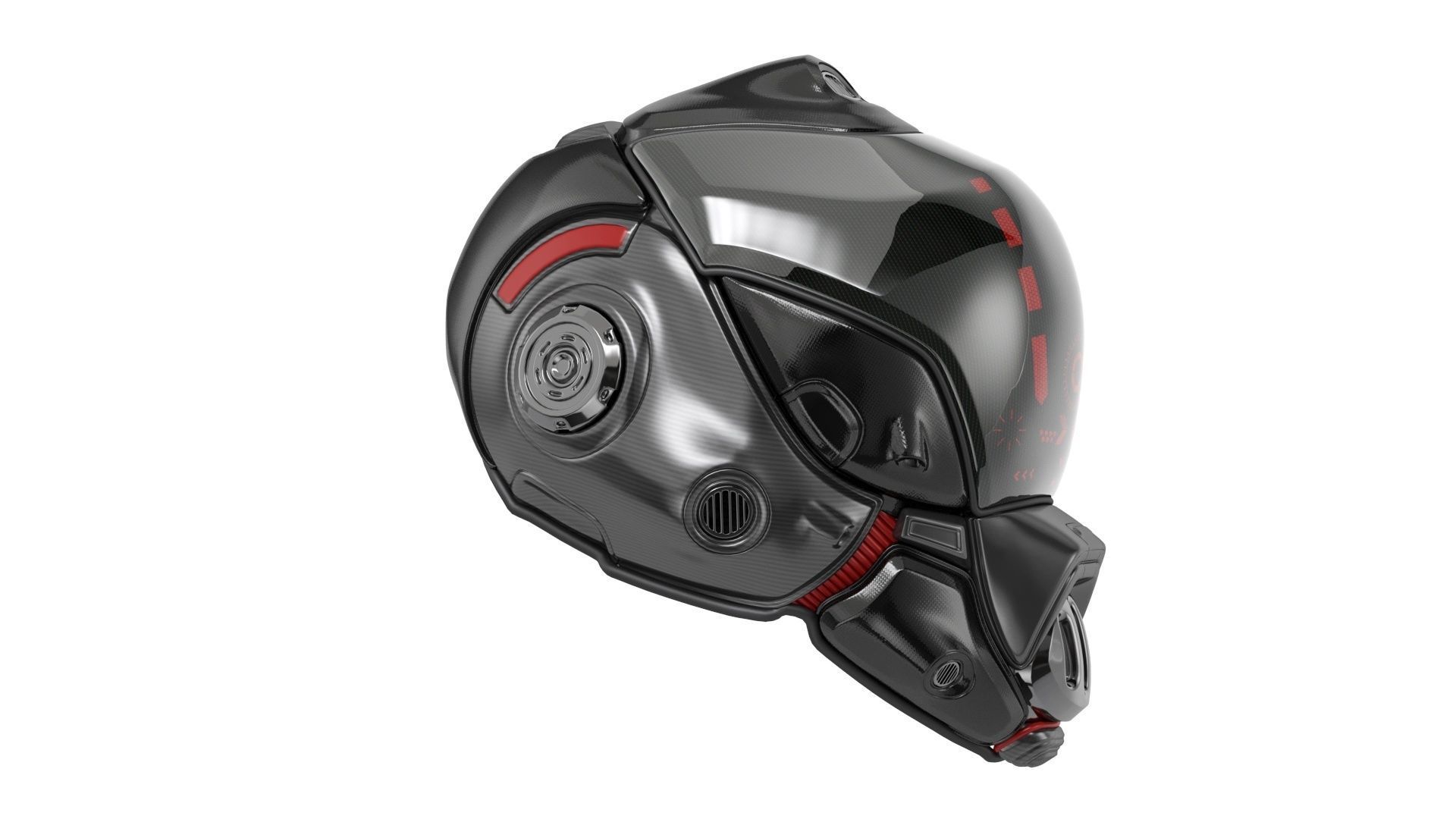 Sci-Fi Helmet 3D model_10