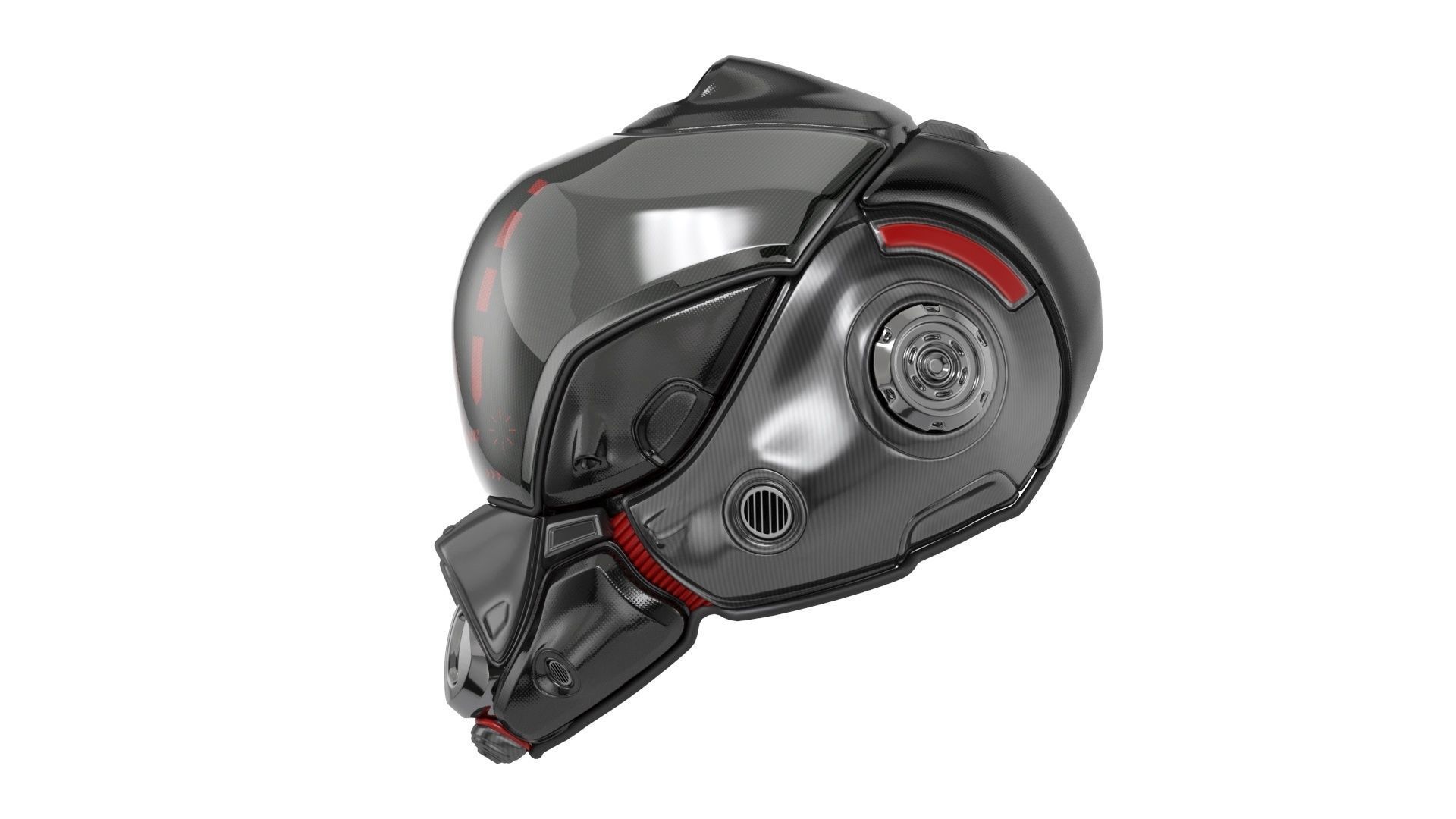 Sci-Fi Helmet 3D model_7