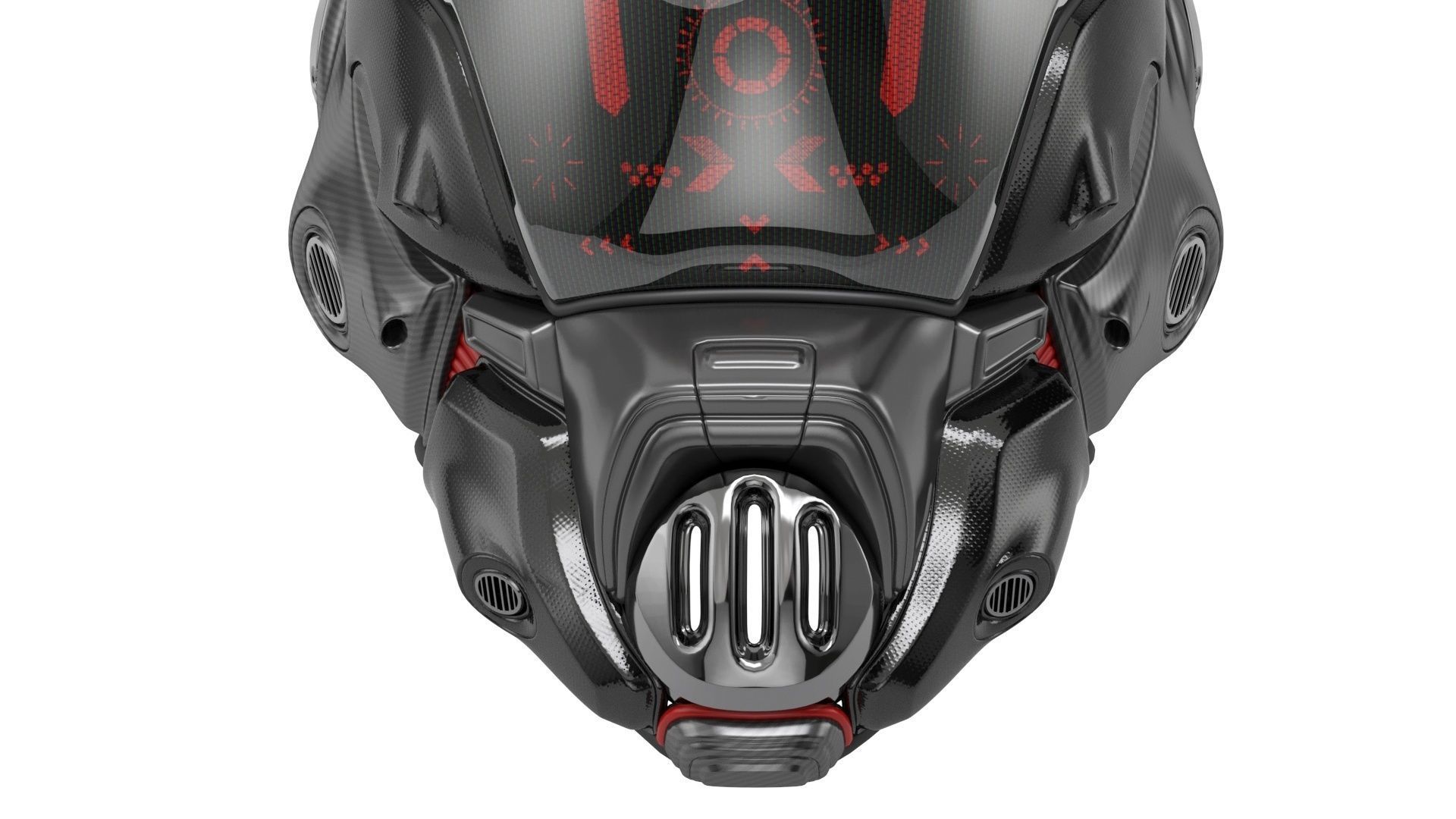 Sci-Fi Helmet 3D model_16