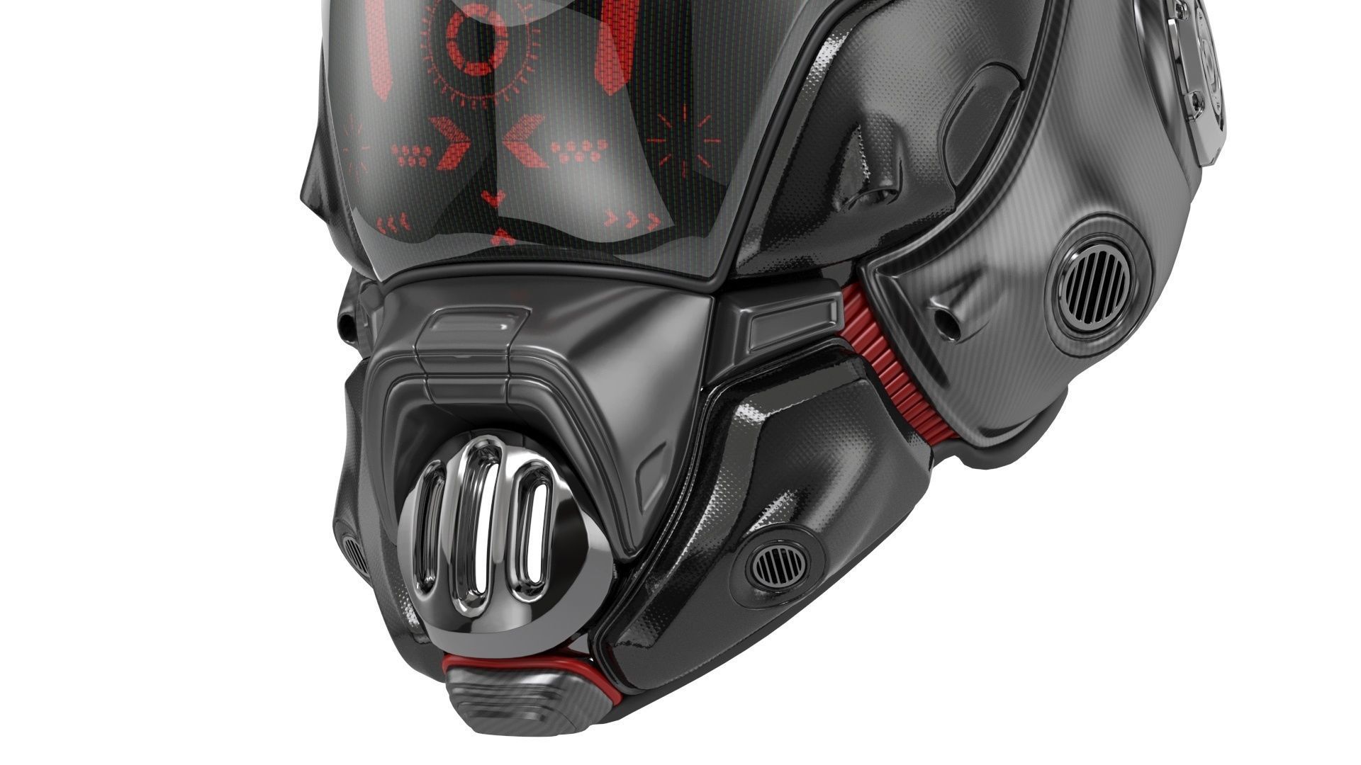 Sci-Fi Helmet 3D model_15