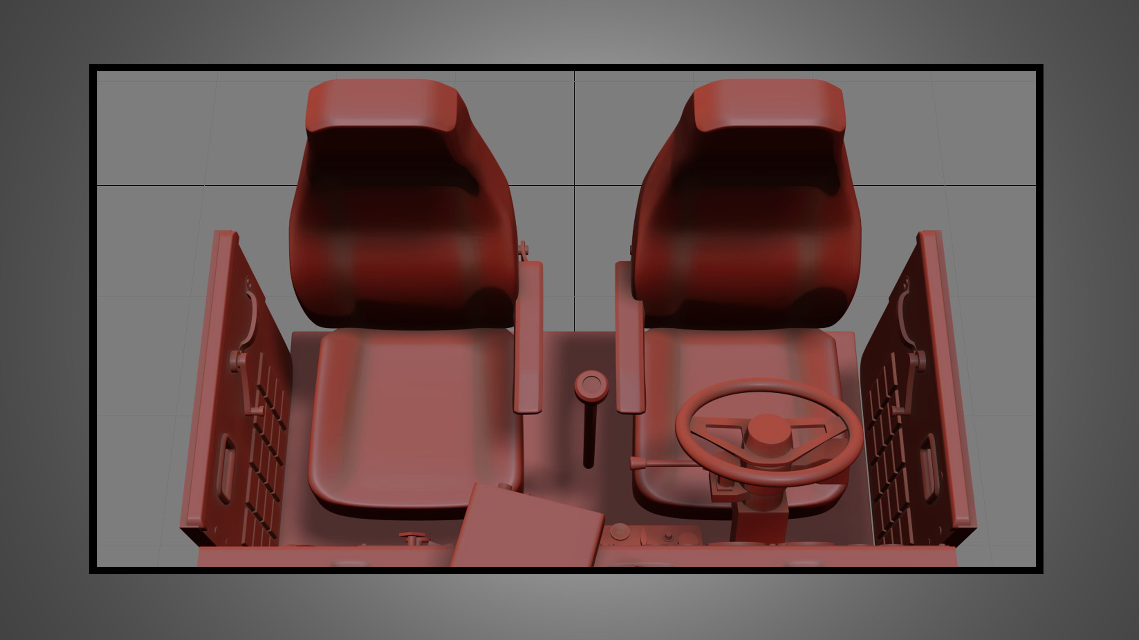 57P Semi Truck - Low Roof Sleeper Truck - Modified Version 3D model_18