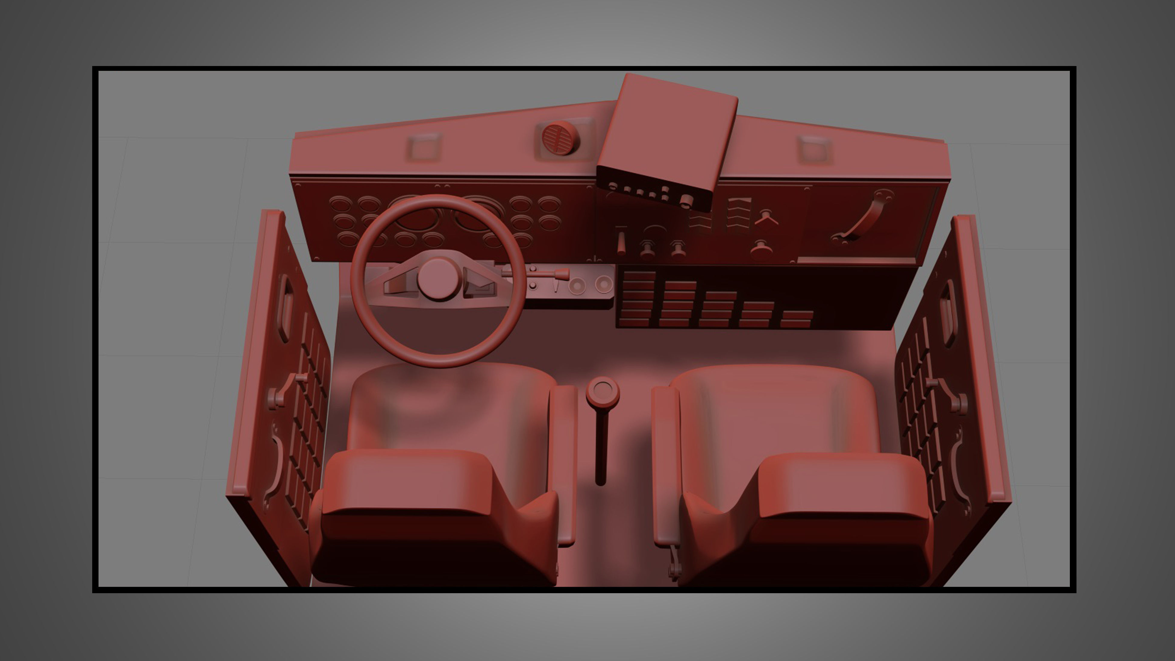 57P Semi Truck - Low Roof Sleeper Truck - Modified Version 3D model_17