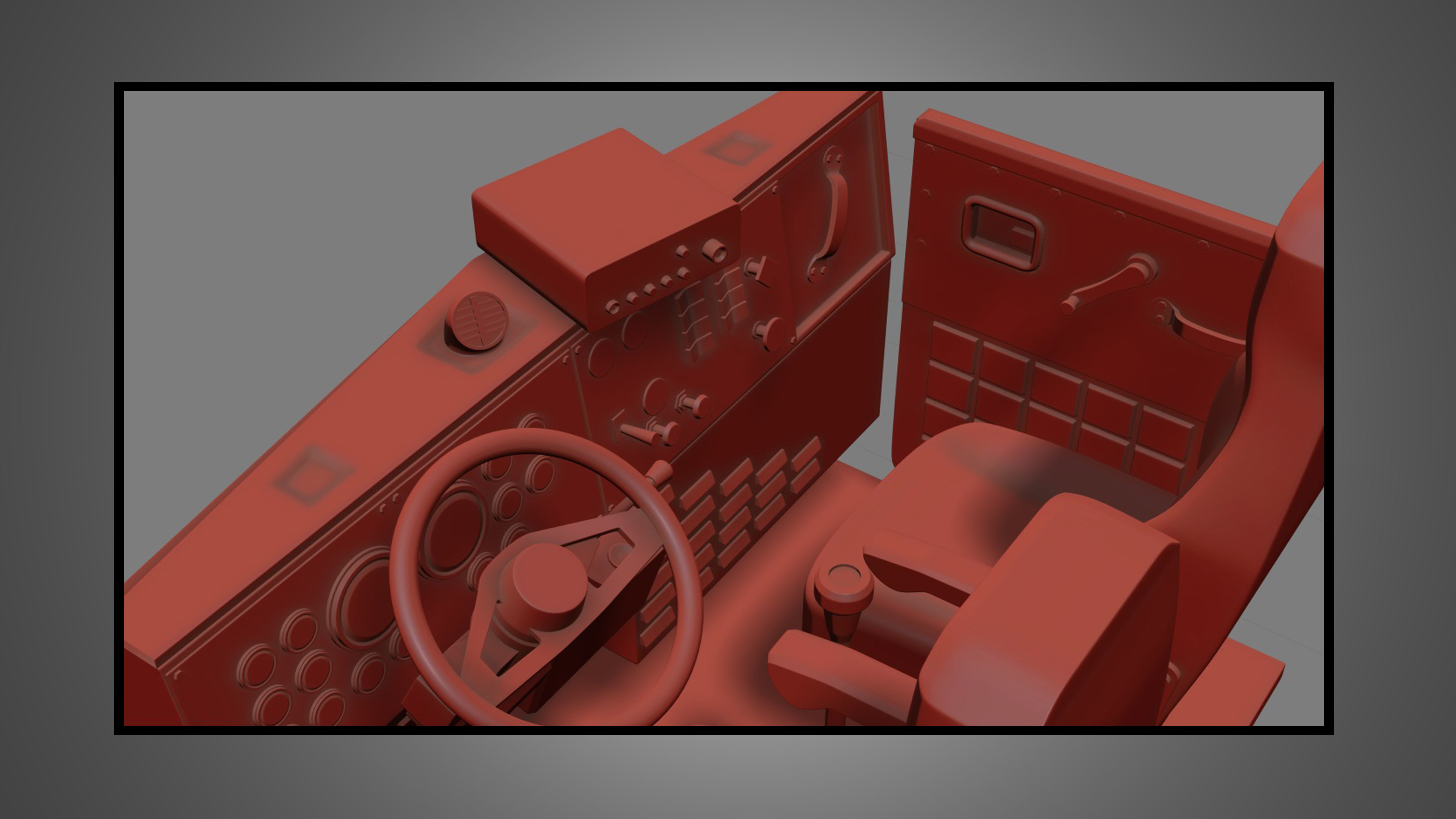 57P Semi Truck - Low Roof Sleeper Truck - Modified Version 3D model_16