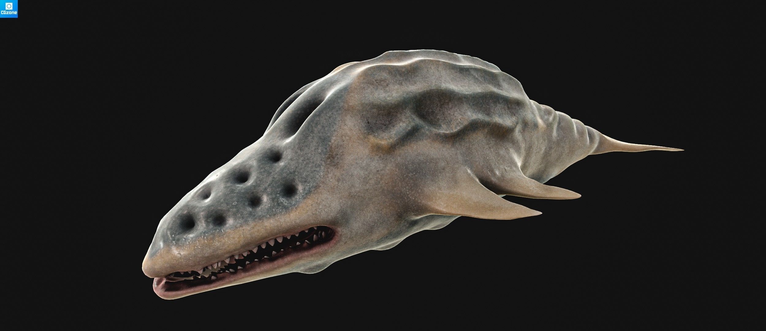 Sea monster 3D model_3