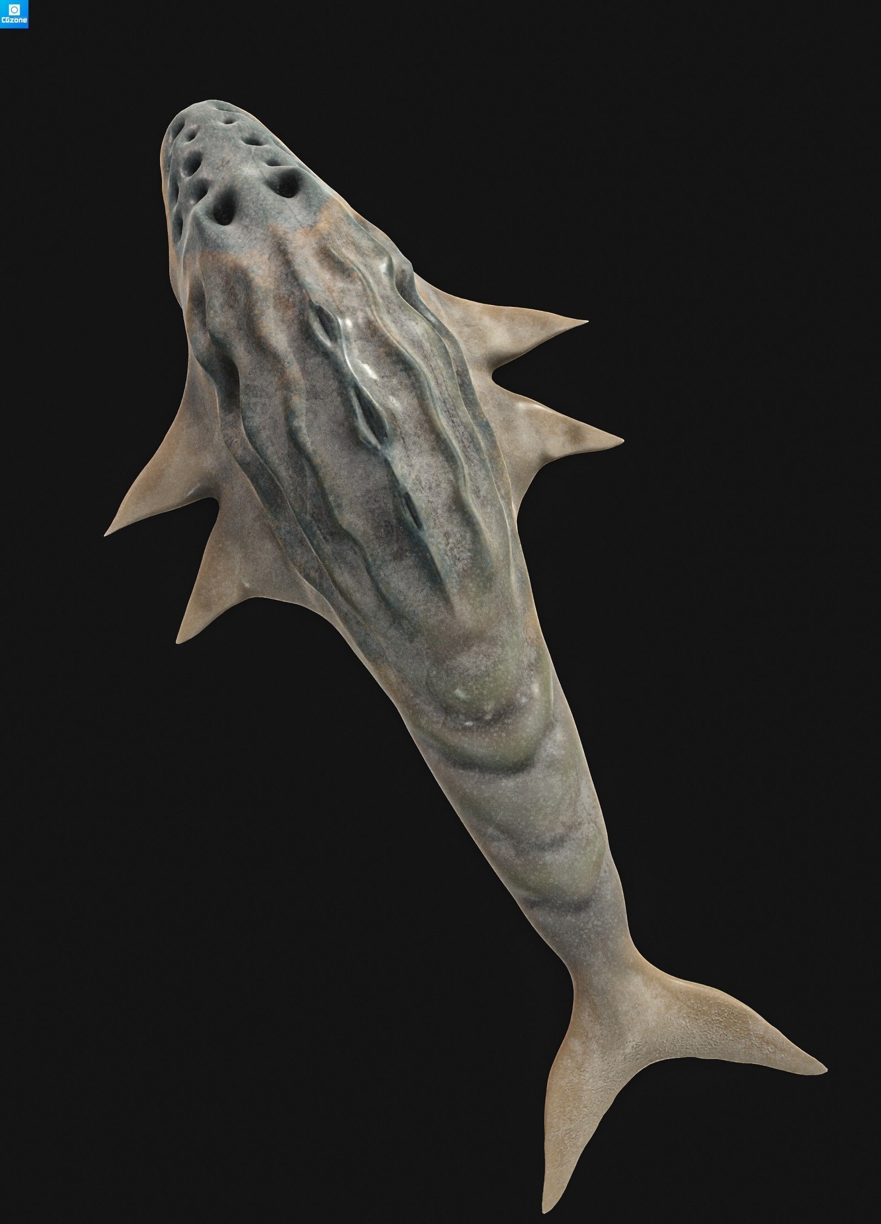 Sea monster 3D model_5
