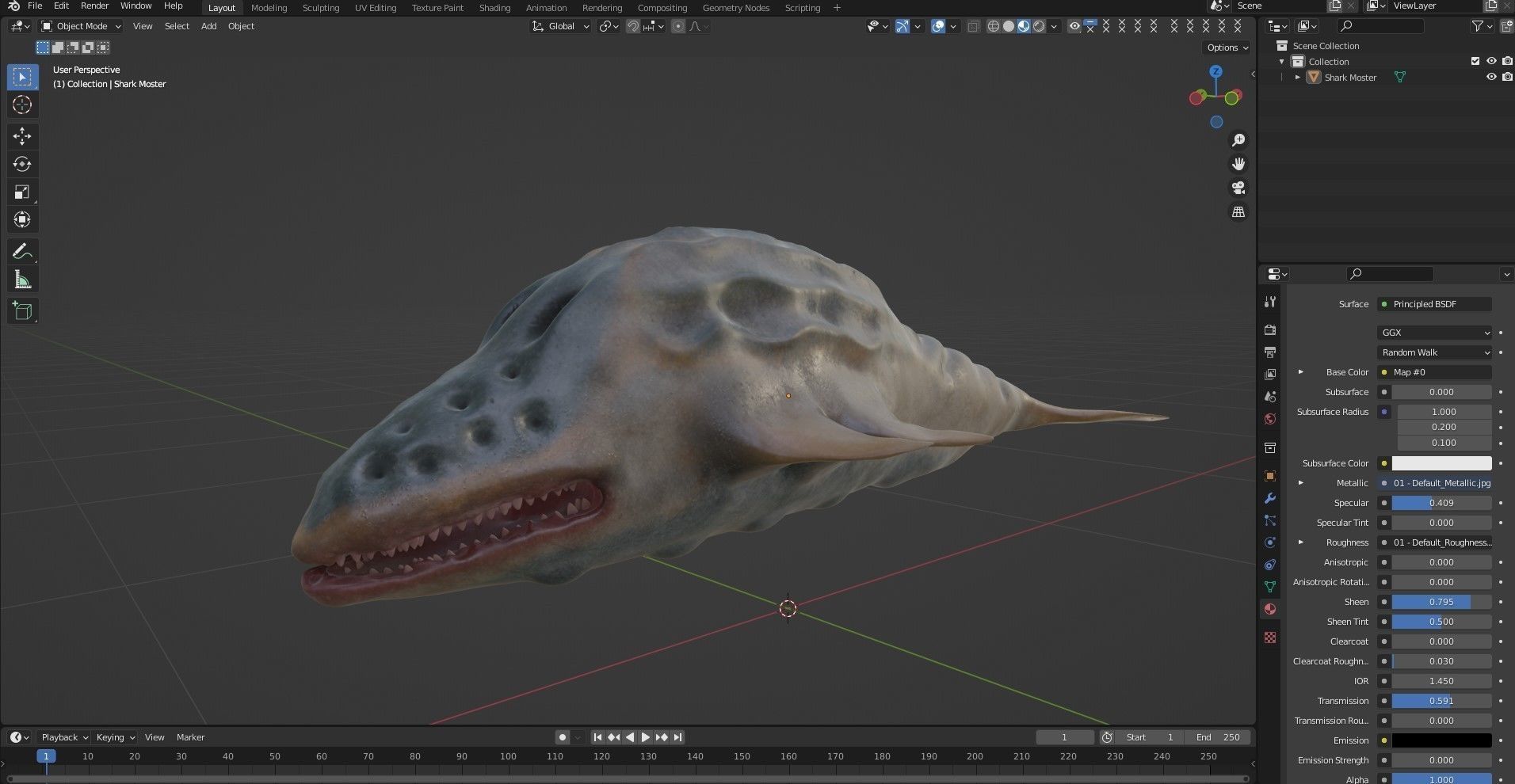 Sea monster 3D model_15