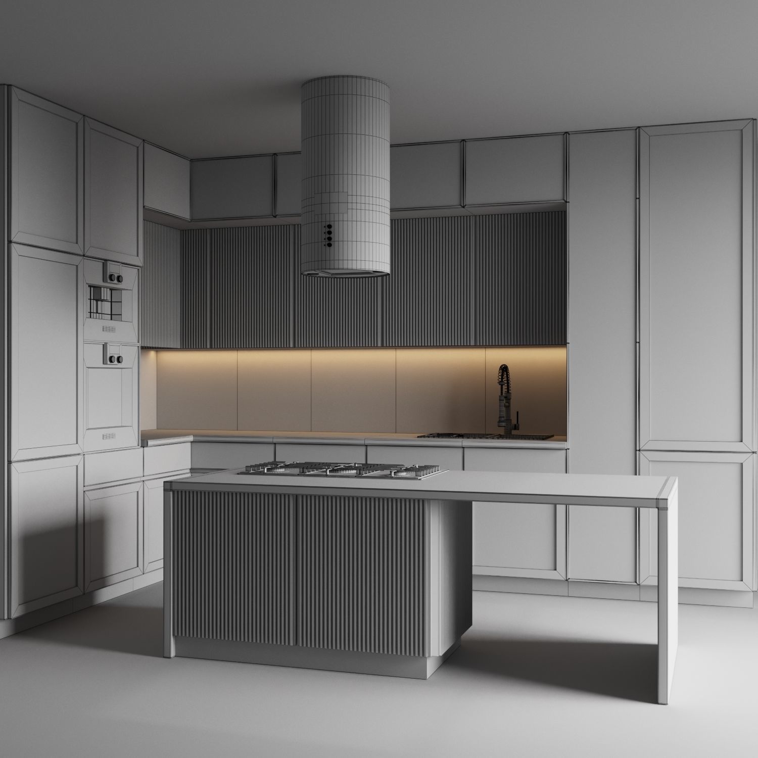 Kitchen 017 3D model_3