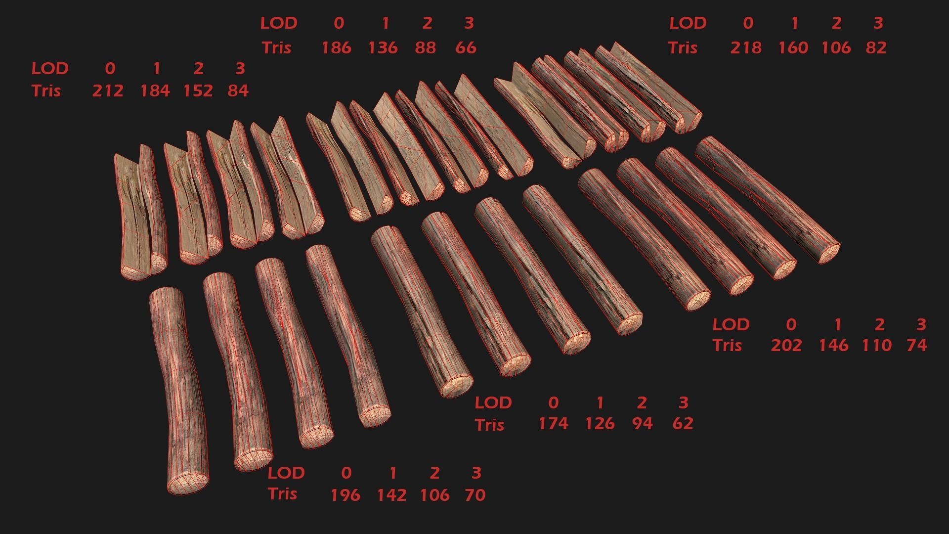 Sawmill Mechanism with Storage Low-poly 3D model_5