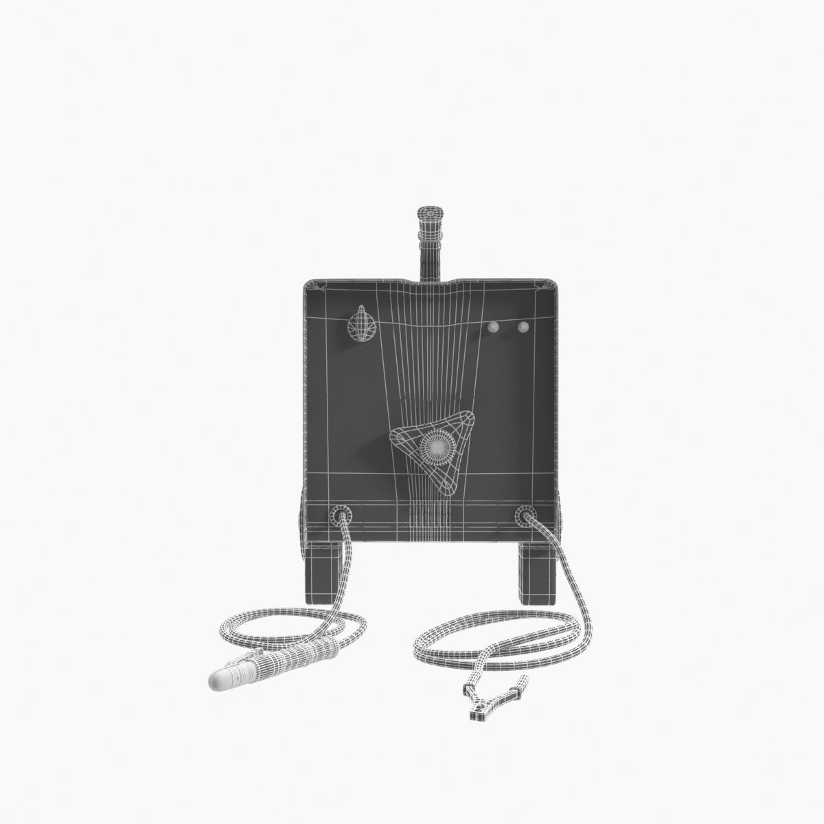 New red painted weld machine industrial tool  nanite ready da1 3D model_11