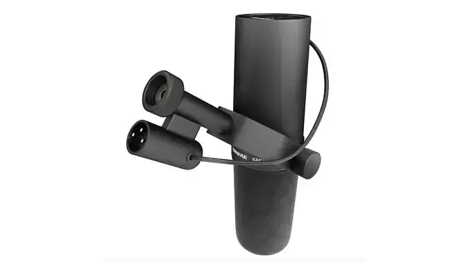 Microphone radio podcast shure sm7b  nanite ready da1 3D model