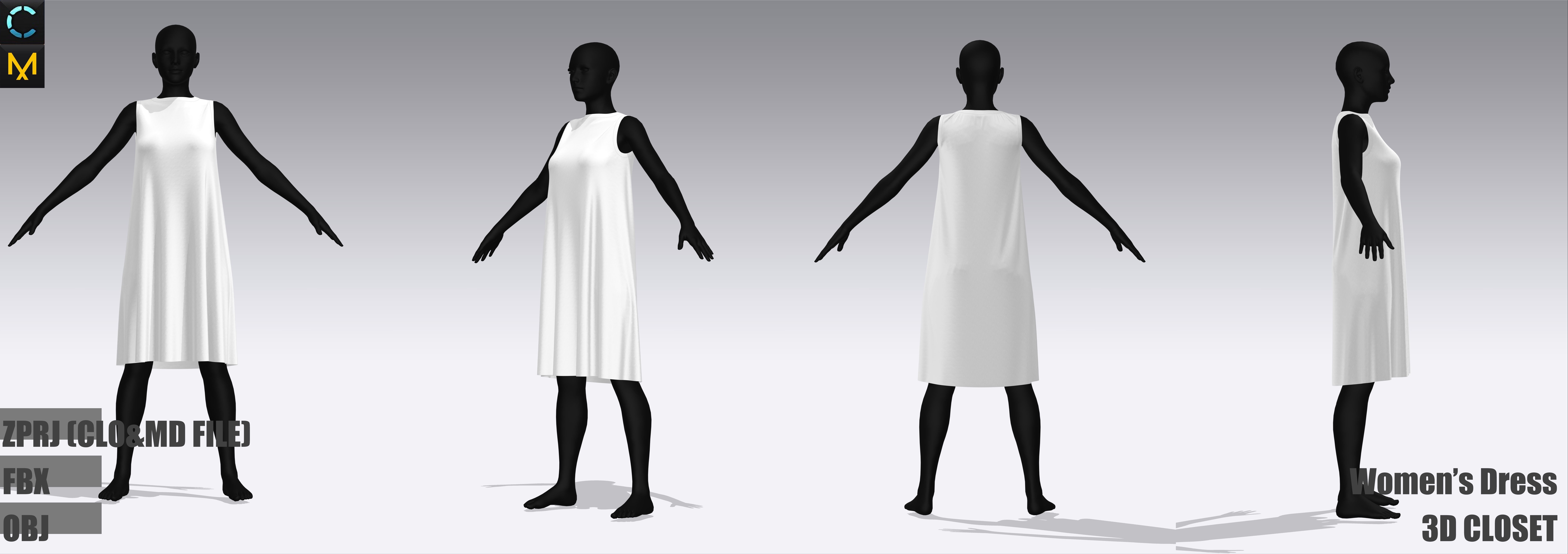 Free dress Free 3D model_1