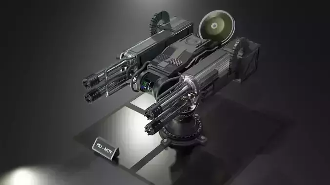 anti-aircraft gun 3D model