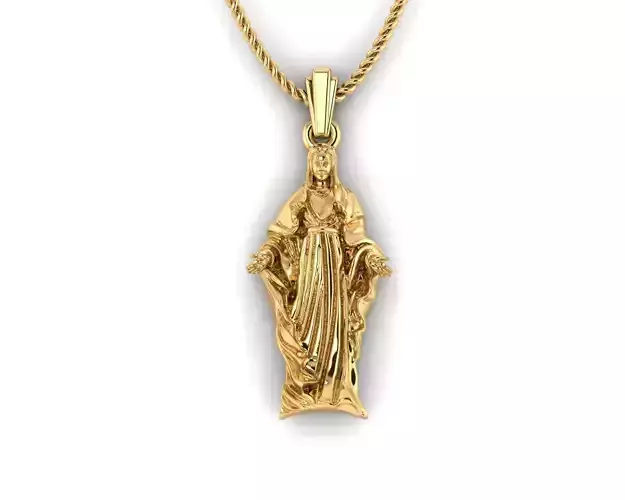  Mary Pendant  3D print model