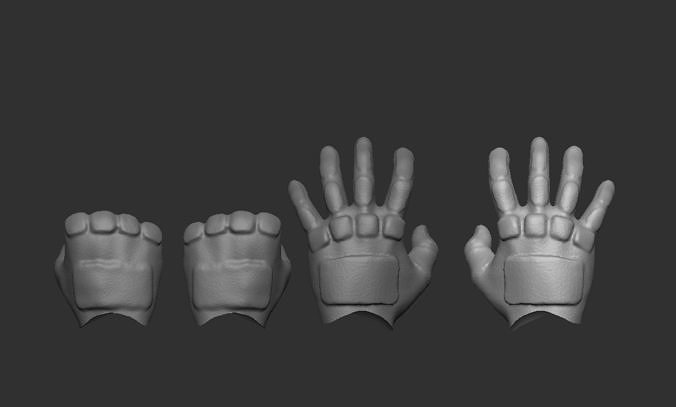 McF Batman Hand Set 3D print model